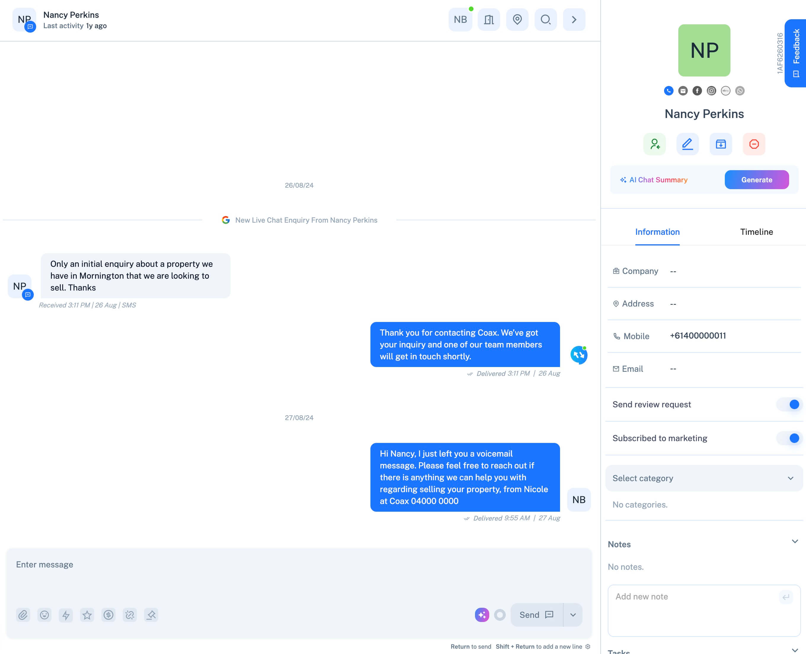 Coax platform in action for real estate industry
