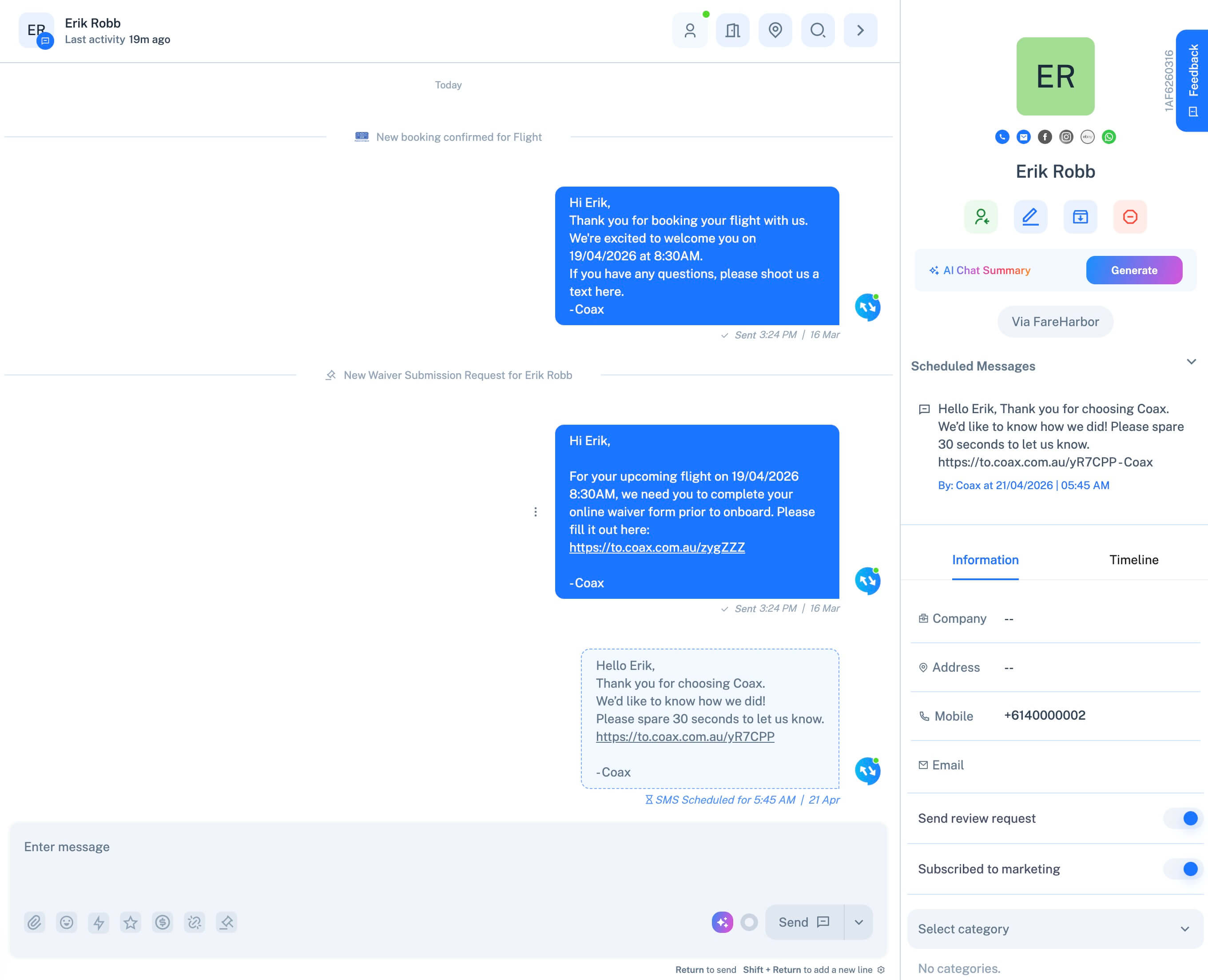 Coax platform in action for tourism operators