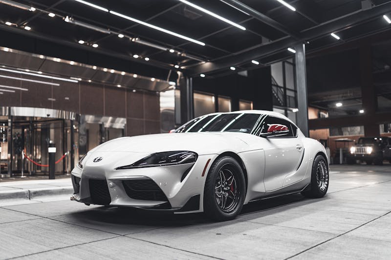 Car dealership showroom floor